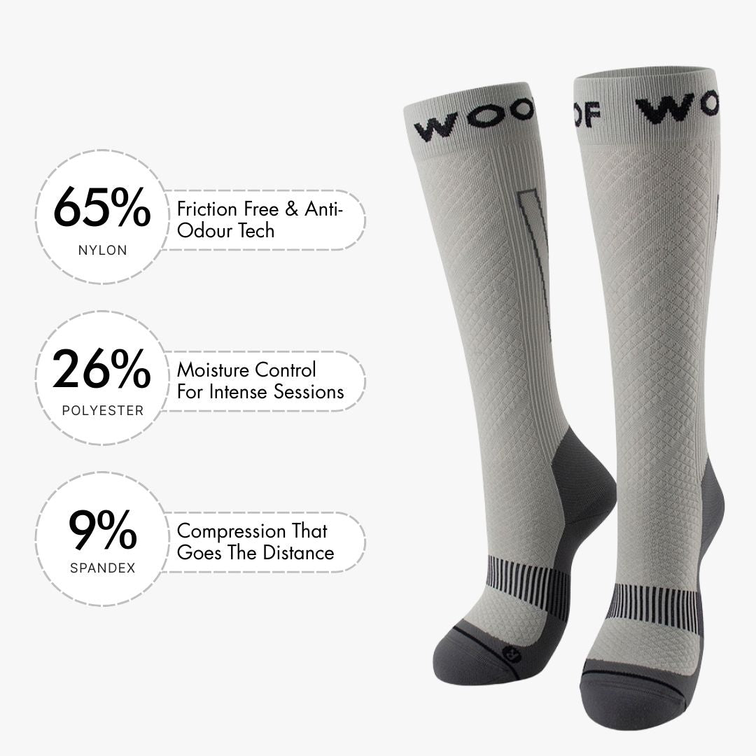 Grey Performance Compression Socks