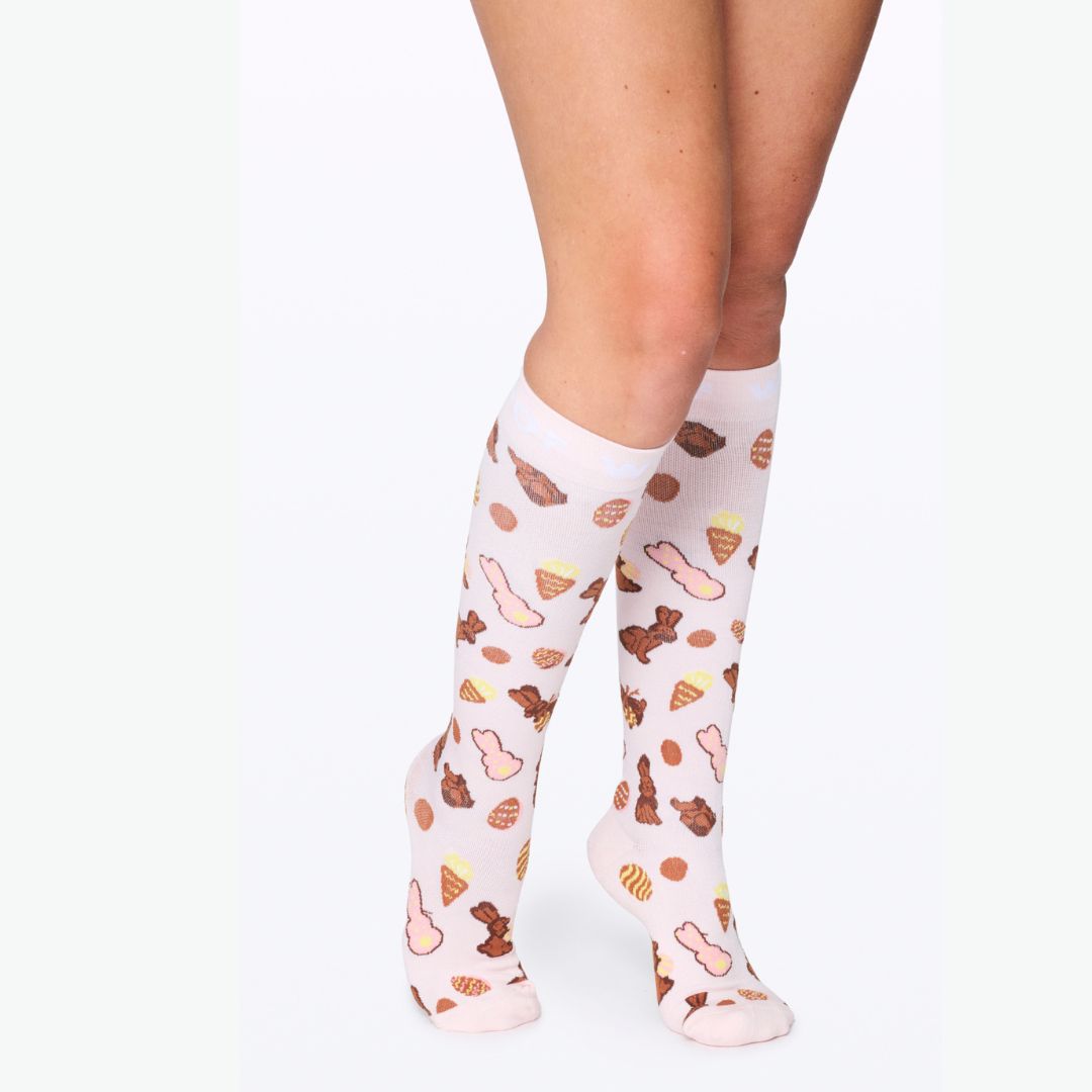 Yummy Bunnies Bamboo Compression Socks