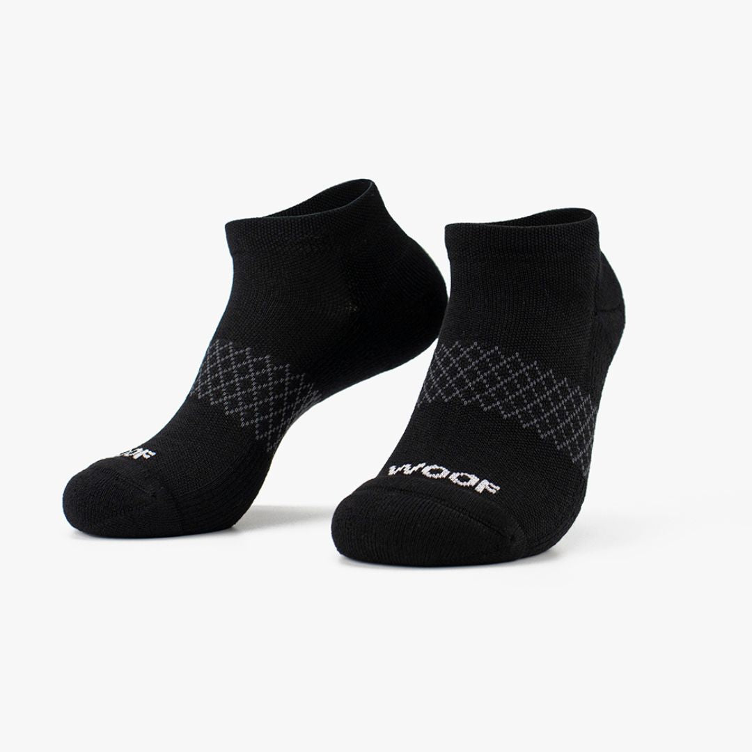 Black & White Bamboo Ankle Compression Socks 4 Pack