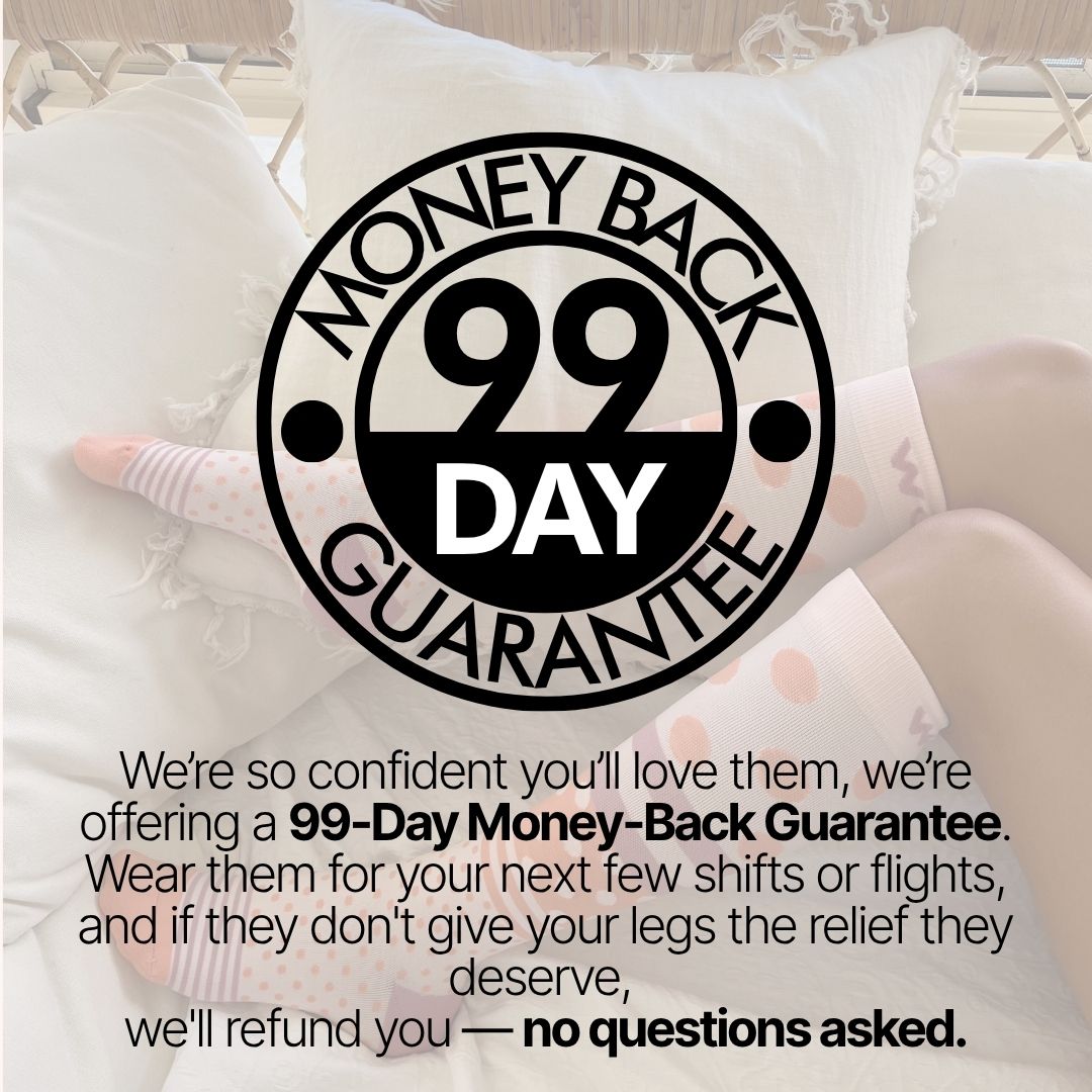 Flower Power Bamboo Compression Socks