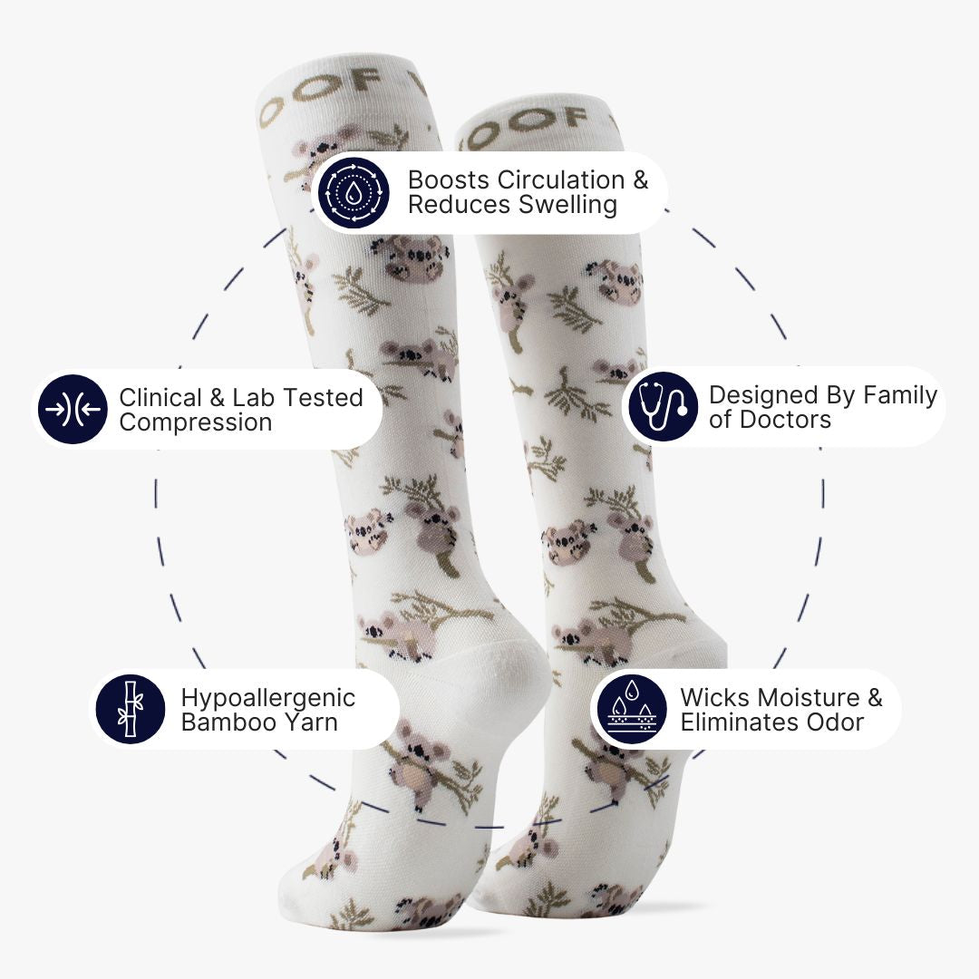 Drop Bear Bamboo Compression Socks